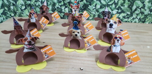 Cachorro Pet Lembrancinha Personalizada Pronta Entrega