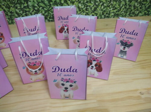 Cachorro Sacola Personalizada Pronta Entrega
