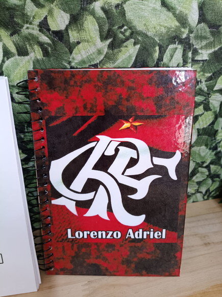 Cadernos 3 Unidades 1/4 Personalizados Tam24x10cm