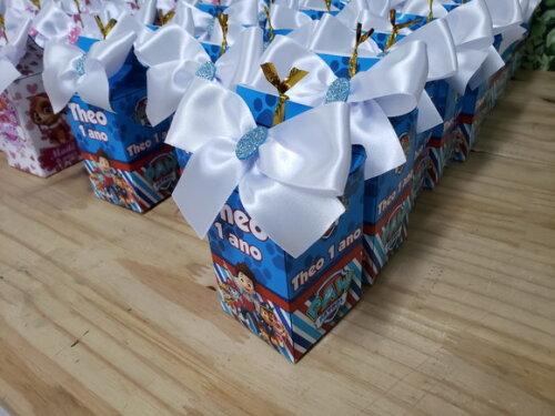 Caixa Milk Lembrancinha Dois Temas Personalizados