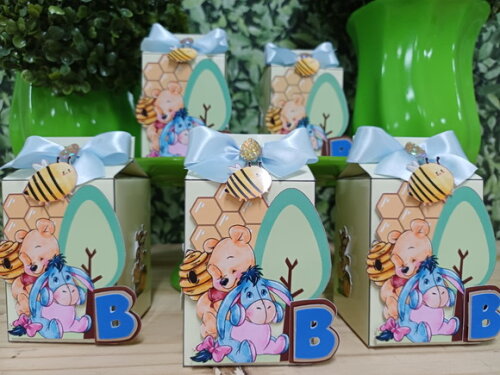 Caixa Milk Luxo Lembrancinhas Pooh