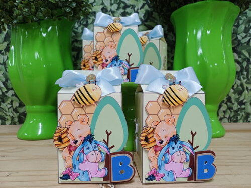 Caixa Milk Luxo Lembrancinhas Pooh