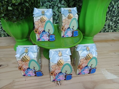 Caixa Milk Luxo Lembrancinhas Pooh