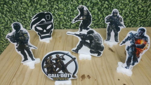Call Of Duty Kit de Mesa Displays 7 Peças Pronta Entrega