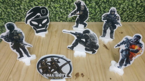 Call Of Duty Kit de Mesa Displays 7 Peças Pronta Entrega