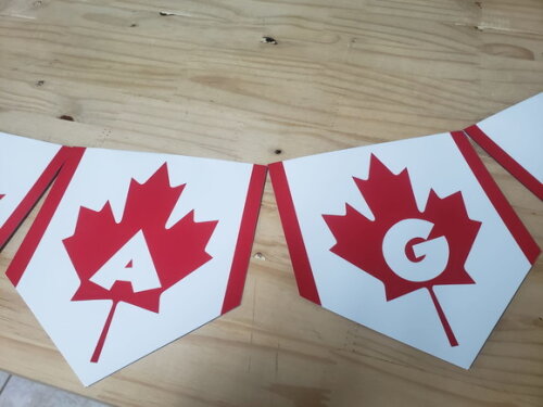Canadá Varal Personalizado Boa Viagem Mais Nome