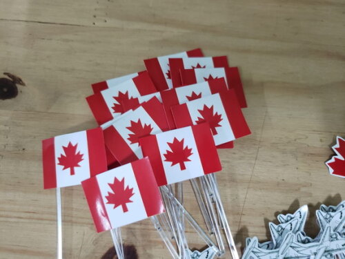 Canadá Viagem Topper para Docinhos Pronta Entrega 36 Unid
