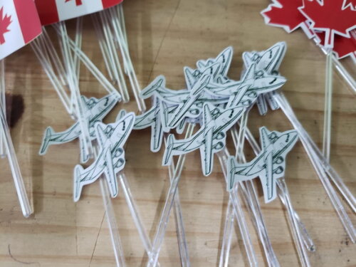 Canadá Viagem Topper para Docinhos Pronta Entrega 36 Unid