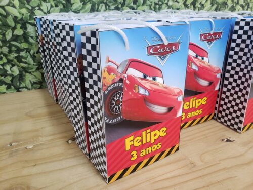 Carros Sacola Personalizada Pronta Entrega