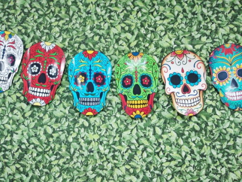 Caveiras Mexicanas Varal 8 Peças Pronta Entrega