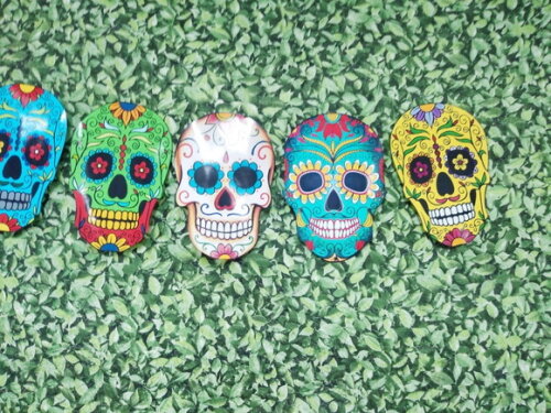 Caveiras Mexicanas Varal 8 Peças Pronta Entrega