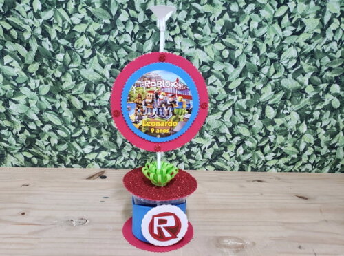 Centro de Mesa ou Lembrancinha Roblox