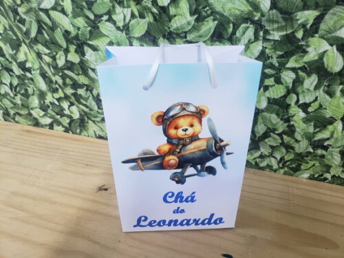 Chá de Bebê Sacola Personalizada Pronta Entrega