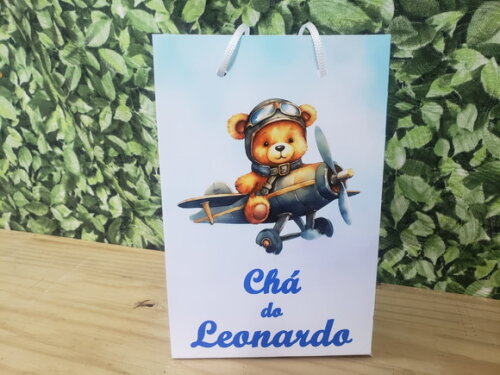 Chá de Bebê Sacola Personalizada Pronta Entrega