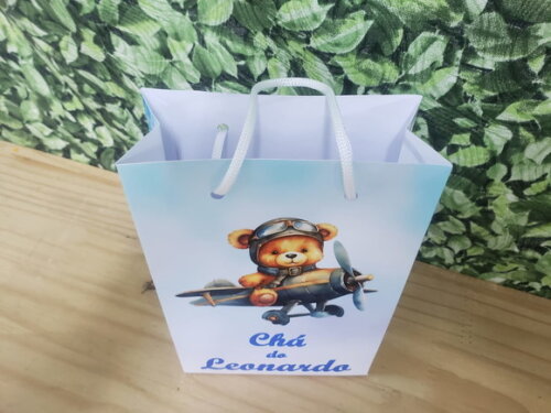 Chá de Bebê Sacola Personalizada Pronta Entrega