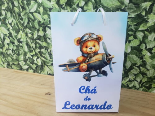 Chá de Bebê Sacola Personalizada Pronta Entrega