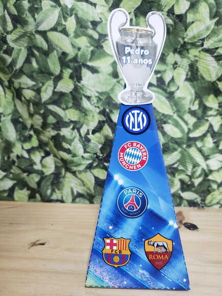 Champions Caixa Piramide Personalizada, Pronta Entrega