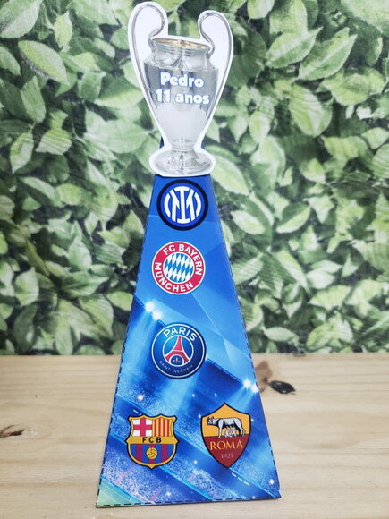 Champions Caixa Piramide Personalizada, Pronta Entrega