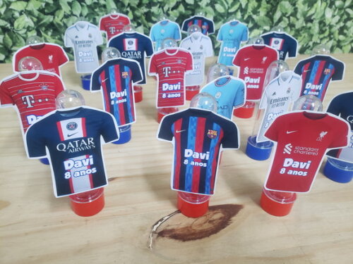 Champions Futebol Lembrancinha Personalizada Tubetes