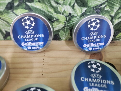 Champions Latinha Lembrancinha Personalizada Pronta Entrega