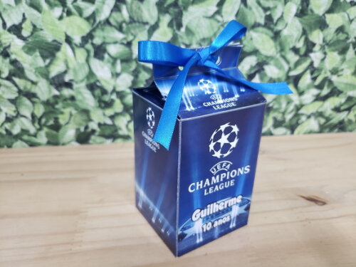 Champions Lembrancinha Caixa Milk Personalizada