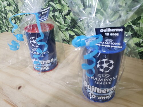 Champions Lembrancinha Cofrinhos Personalizados e Embalados