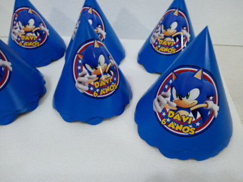 Chapéu Sonic Personalizado Pronta Entrega