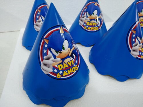Chapéu Sonic Personalizado Pronta Entrega
