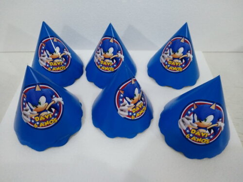 Chapéu Sonic Personalizado Pronta Entrega