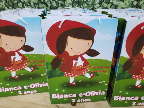 Chapeuzinho Vermelho Sacola Grande Personalizada