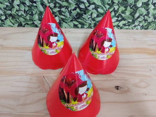 Chapeuzinho Vermelho Chapéu Personalizado Pronta Entrega