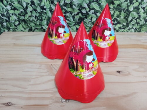 Chapeuzinho Vermelho Chapéu Personalizado Pronta Entrega