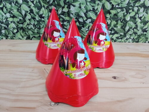 Chapeuzinho Vermelho Chapéu Personalizado Pronta Entrega