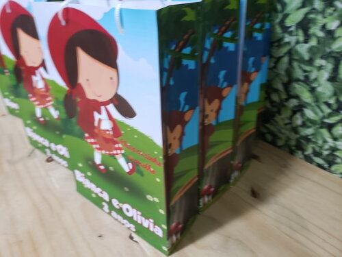 Chapeuzinho Vermelho Sacola Personalizada Pronta Entrega
