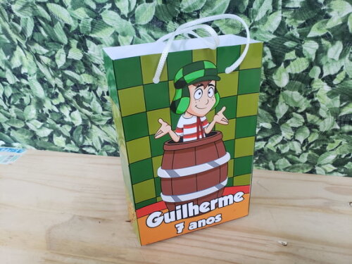 Chaves Sacola Personalizada Tam G 29x20x8 cm Pronta Entrega