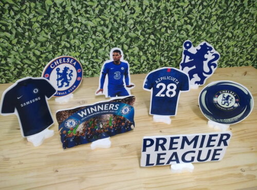 Chelsea Kit de Mesa Displays 7 Peças Pronta Entrega