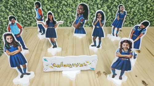 Chiquititas Kit de Mesa Displays 10 Peças Pronta Entrega