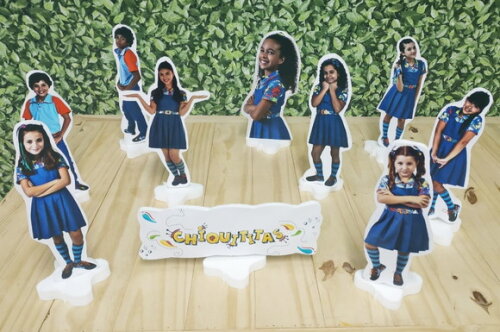 Chiquititas Kit de Mesa Displays 10 Peças Pronta Entrega