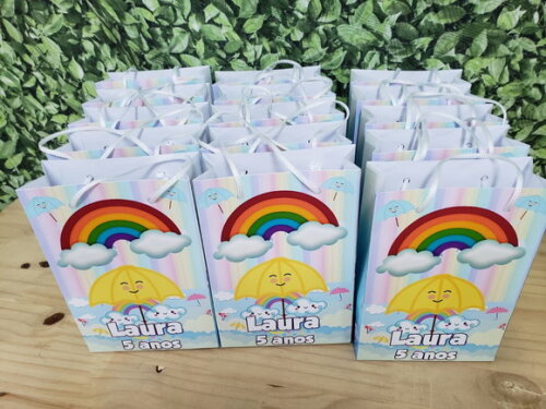 Chuva de Amor Sacola Personalizada Lembrancinha