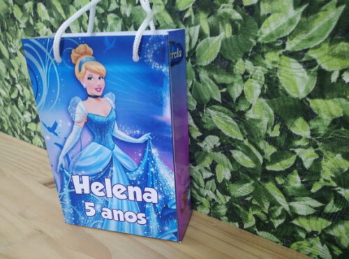Cinderela Sacola Personalizada Pronta Entrega