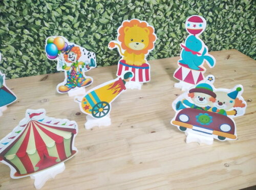 Circo Kit Displays de Mesa 8 Peças Pronta Entrega