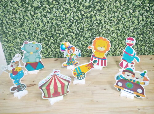 Circo Kit Displays de Mesa 8 Peças Pronta Entrega