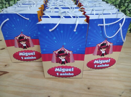Circo Sacola Personalizada Pronta Entrega