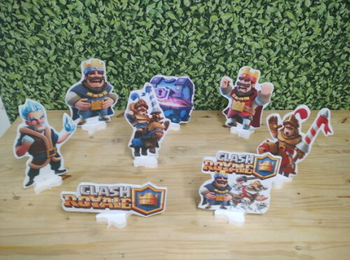 Clash Royale Kit Displays de Mesa 8 Peças Pronta Entrega