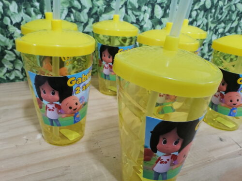 Cleo e Cuquim Copos Personalizados Pronta Entrega