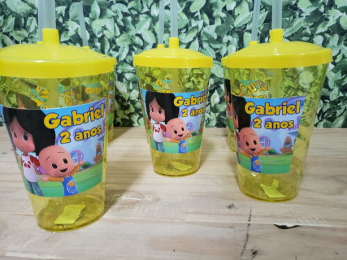 Cleo e Cuquim Copos Personalizados Pronta Entrega