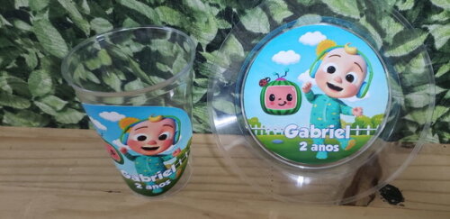 Cocomelon Descartáveis Personalizados Pronta Entrega