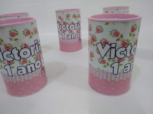 Cofrinhos Jardim Encantado Personalizado 10 Unidades