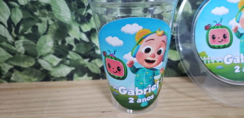 Cocomelon Descartáveis Personalizados Pronta Entrega