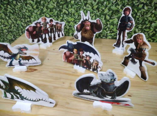 Como Treinar Seu Dragão Kit de Mesa 8 Peças